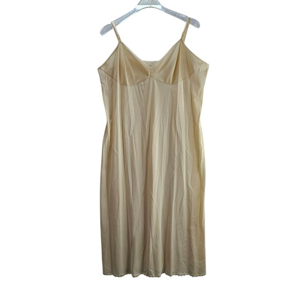 Vanity Fair Women's Beige Nightgown Sleepwear Chemise Size 40 Made In USA Nylon - Picture 1 of 9